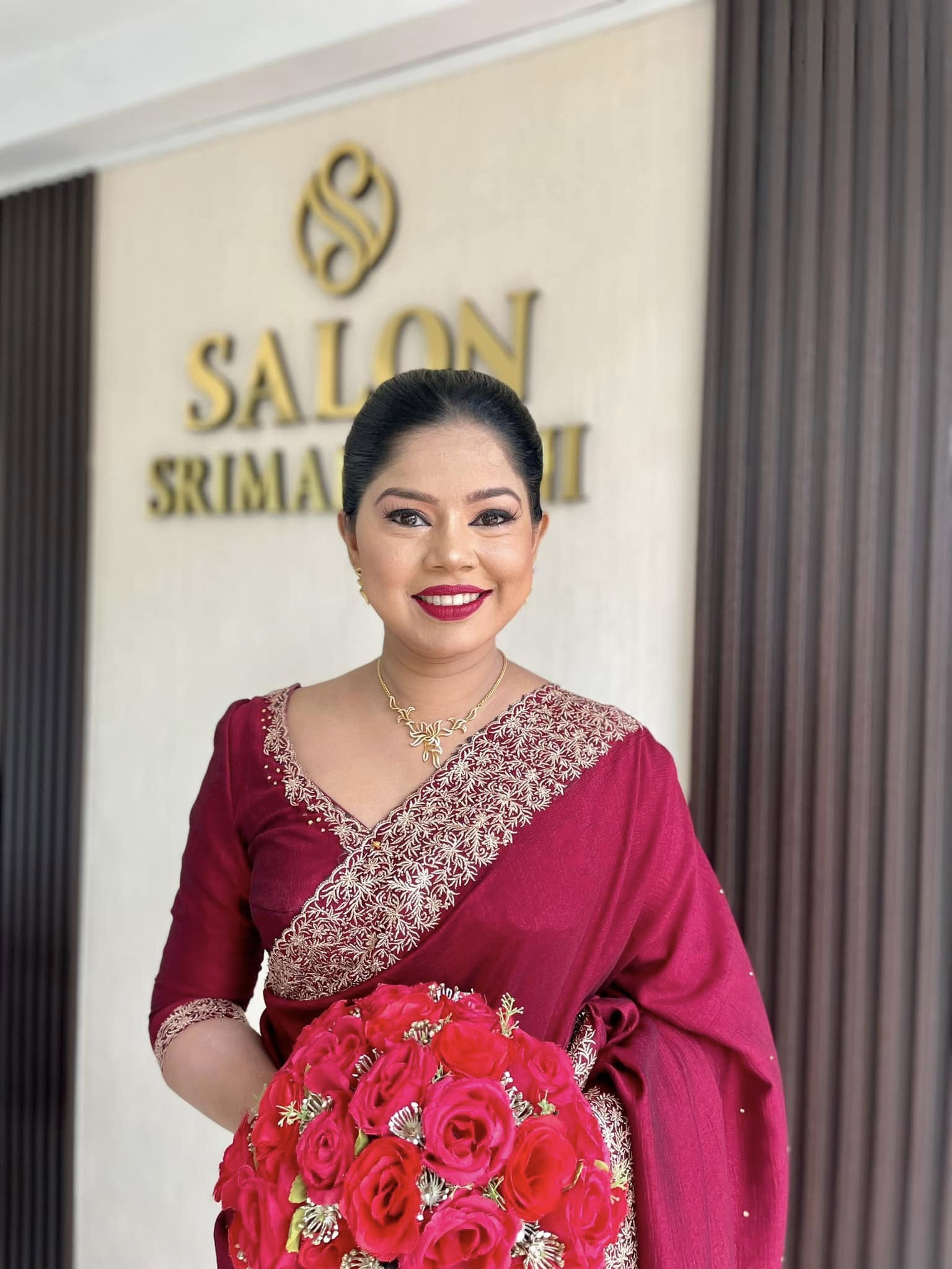Real bride styled by Salon Srimanthini