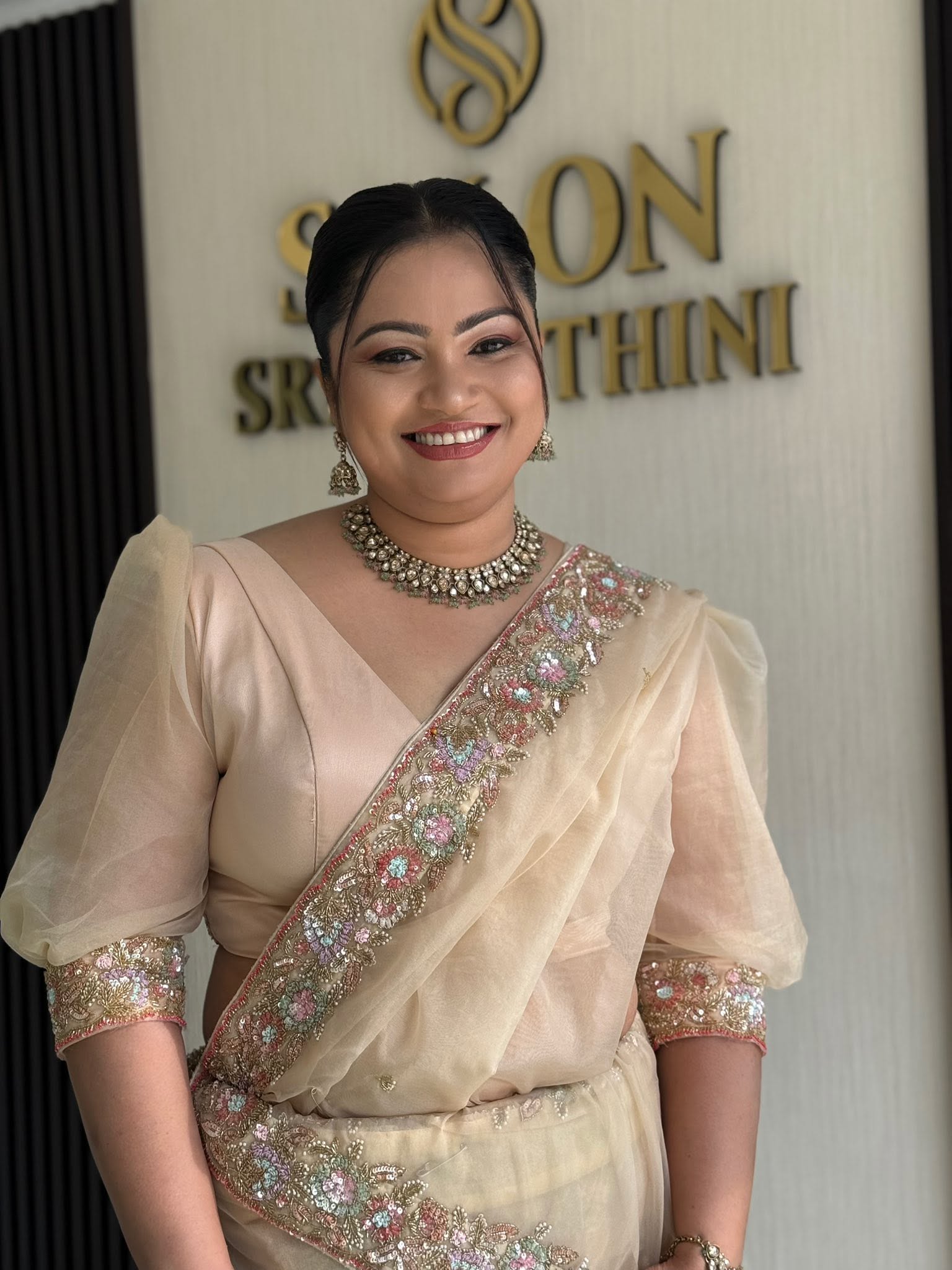 Real bride styled by Salon Srimanthini