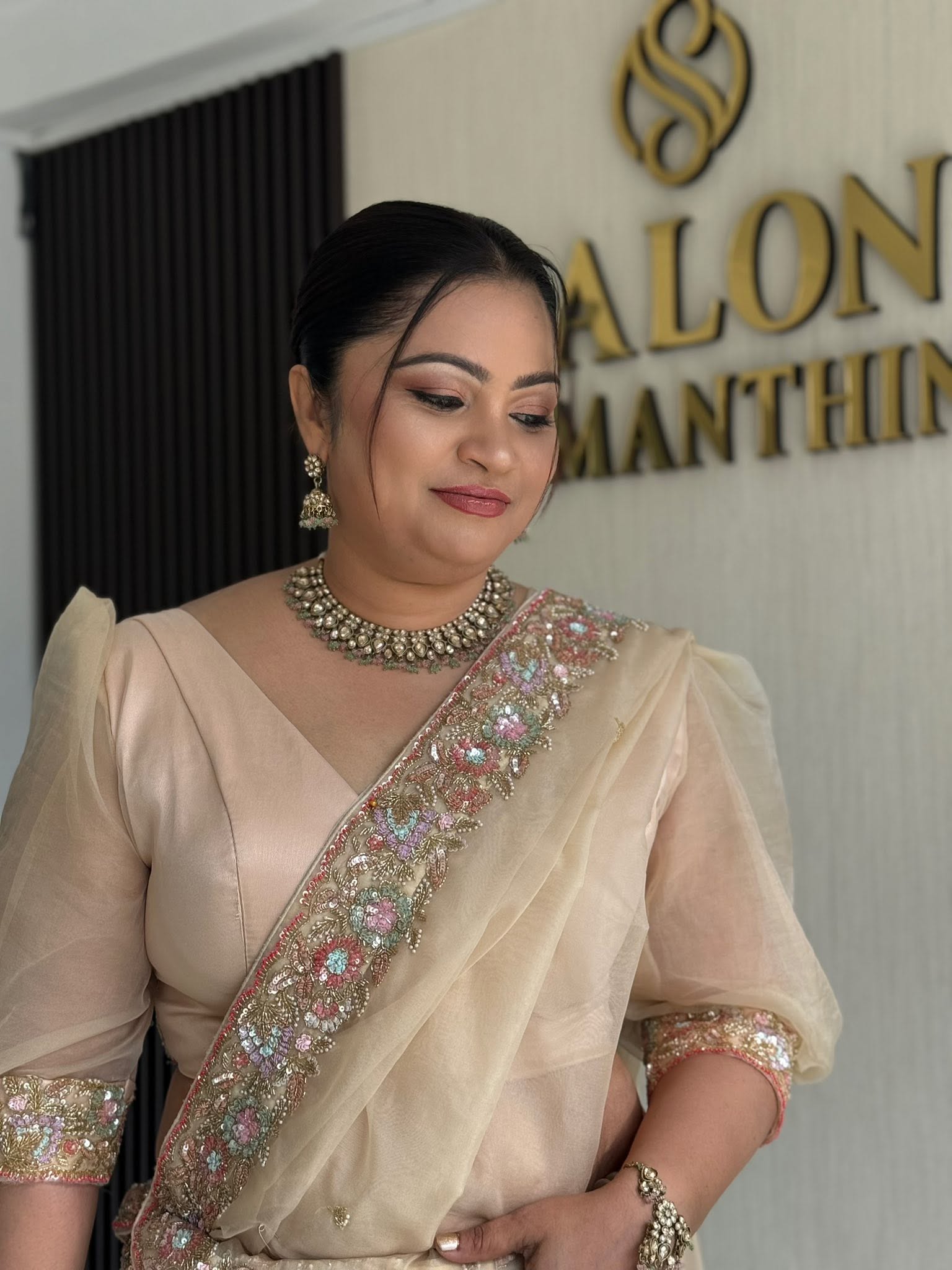 Real bride styled by Salon Srimanthini