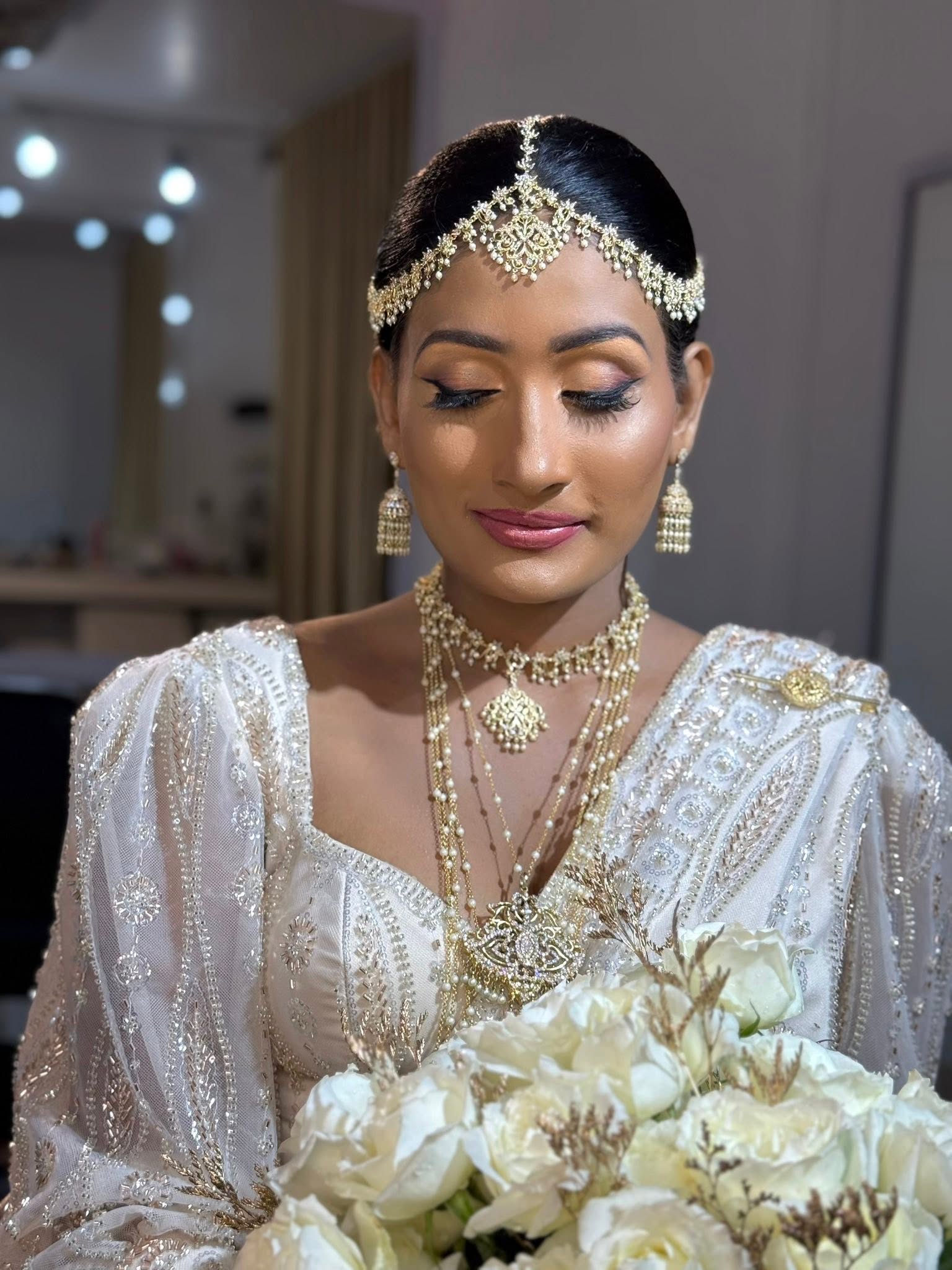 Real bride styled by Salon Srimanthini
