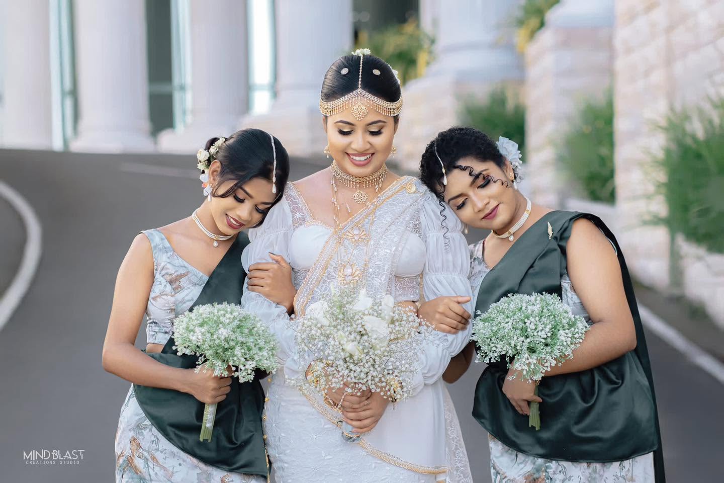 Bridal look styled by Salon Srimanthini
