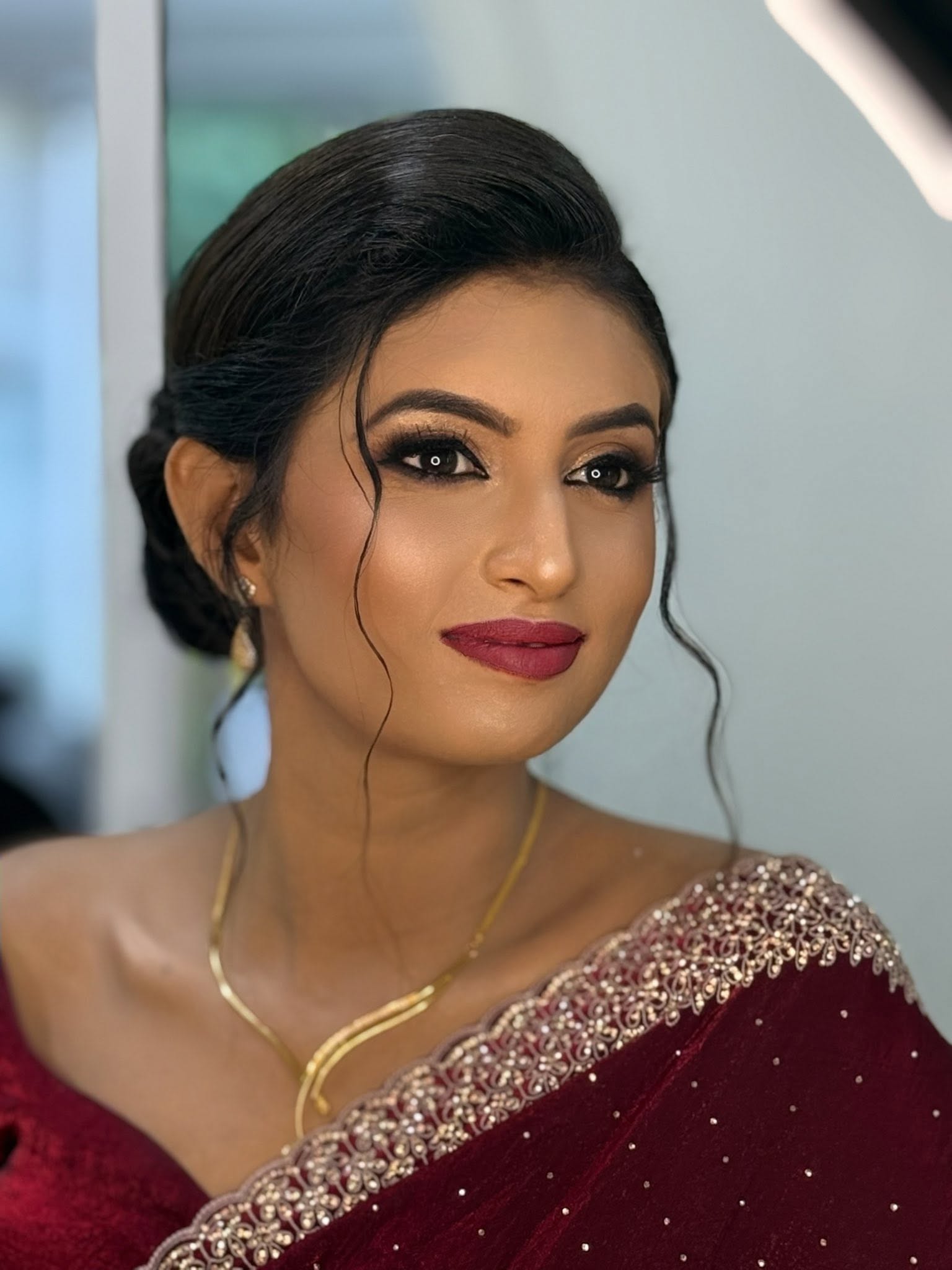 Real bride styled by Salon Srimanthini